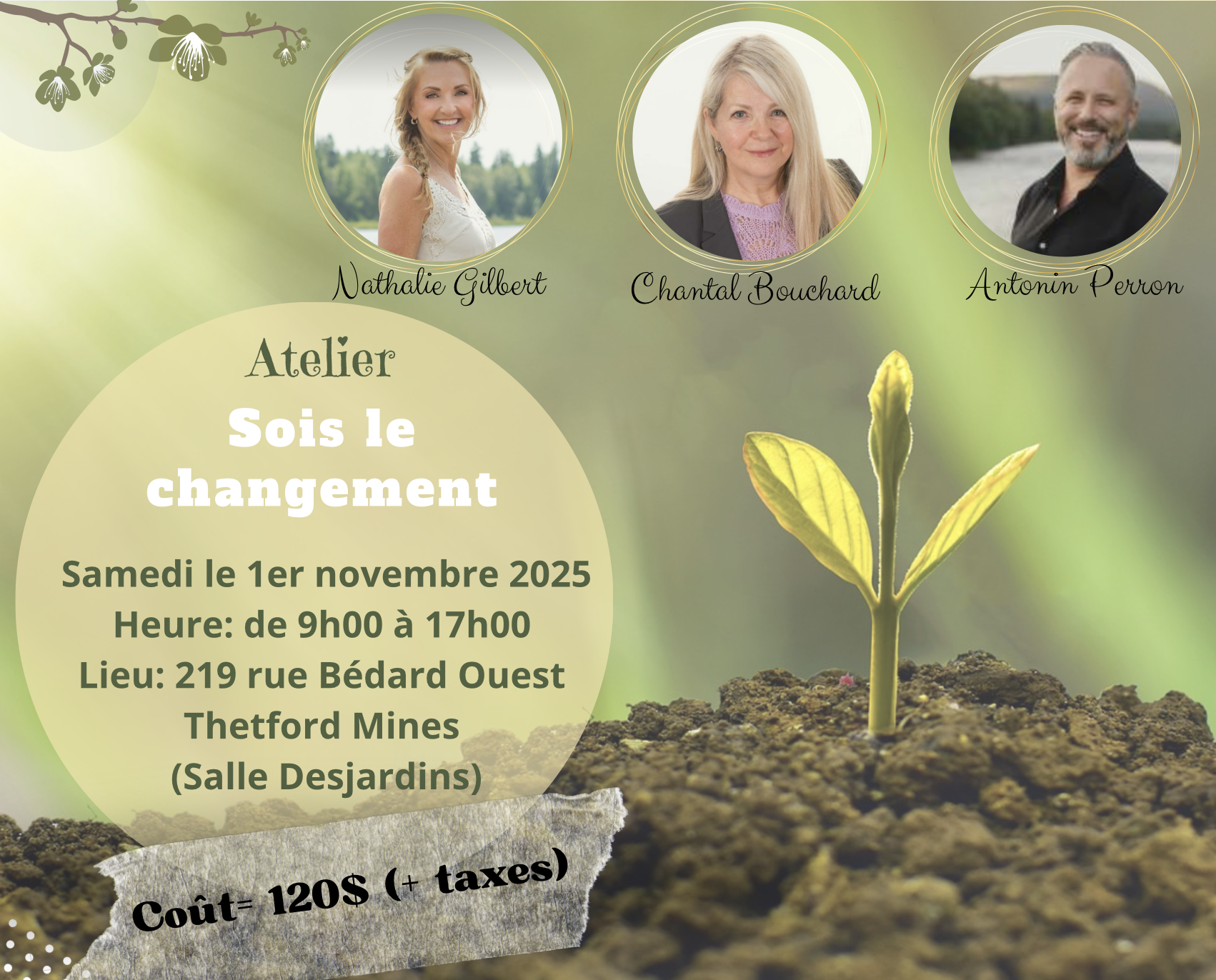 Atelier Sois le changement